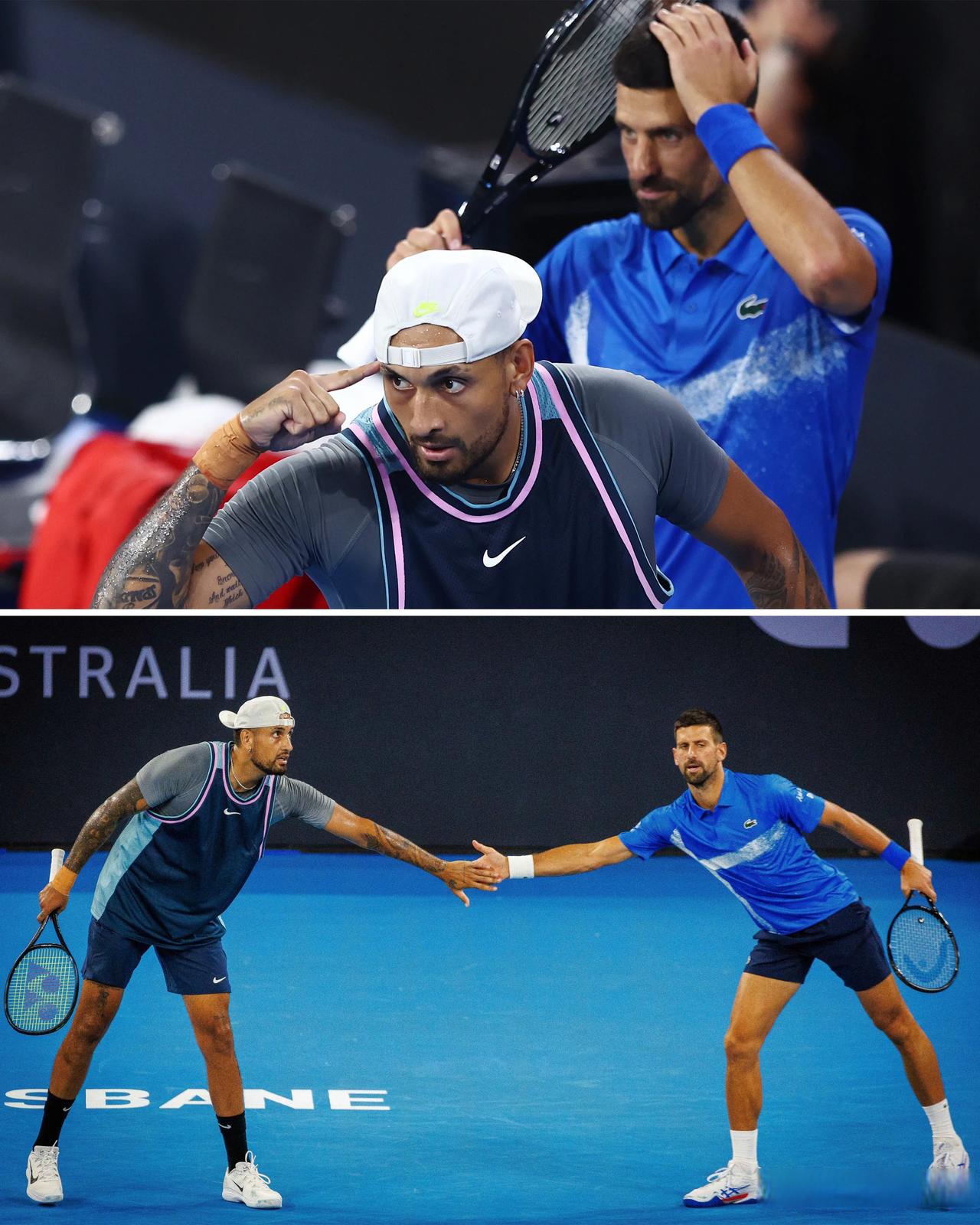 澳大利亚网球队强势日本网球队，德约科维奇统治全场